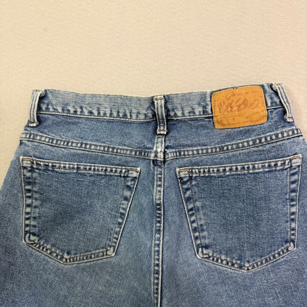 Vintage Mossimo Jean Shorts Men's 32 Blue 10" Inseam Denim Jorts 90s USA Made - Picture 5 of 10